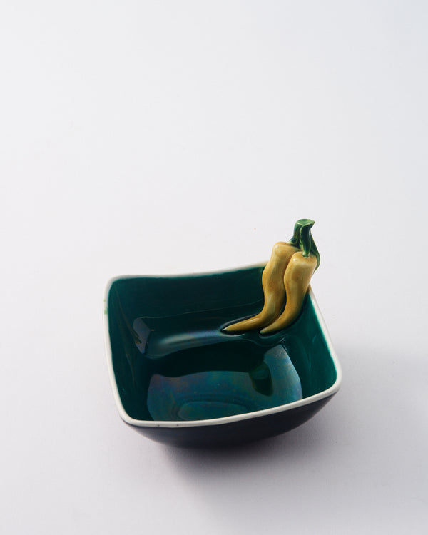 Italian Ceramic Garden Serving Dish - Pepper