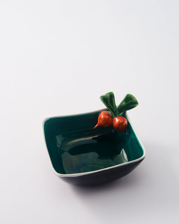 Italian Ceramic Garden Serving Dish - Beet