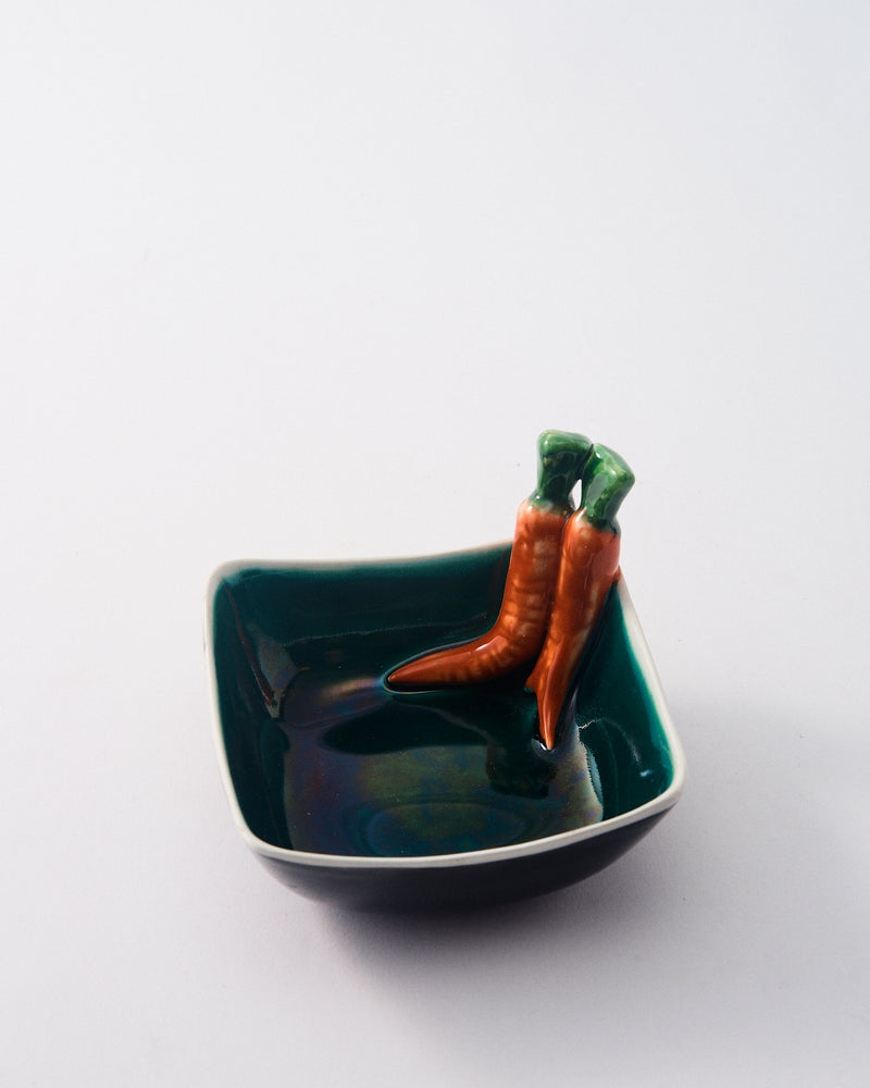 Italian Ceramic Garden Serving Dish - Carrot