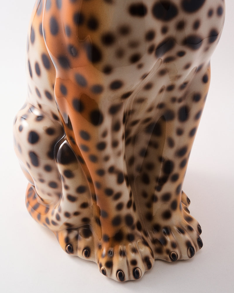 Large Italian Ceramic Leopard