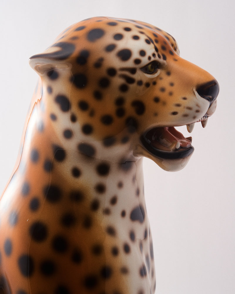 Large Italian Ceramic Leopard