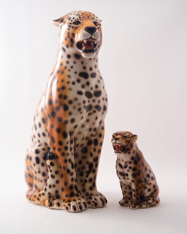 Large Italian Ceramic Leopard