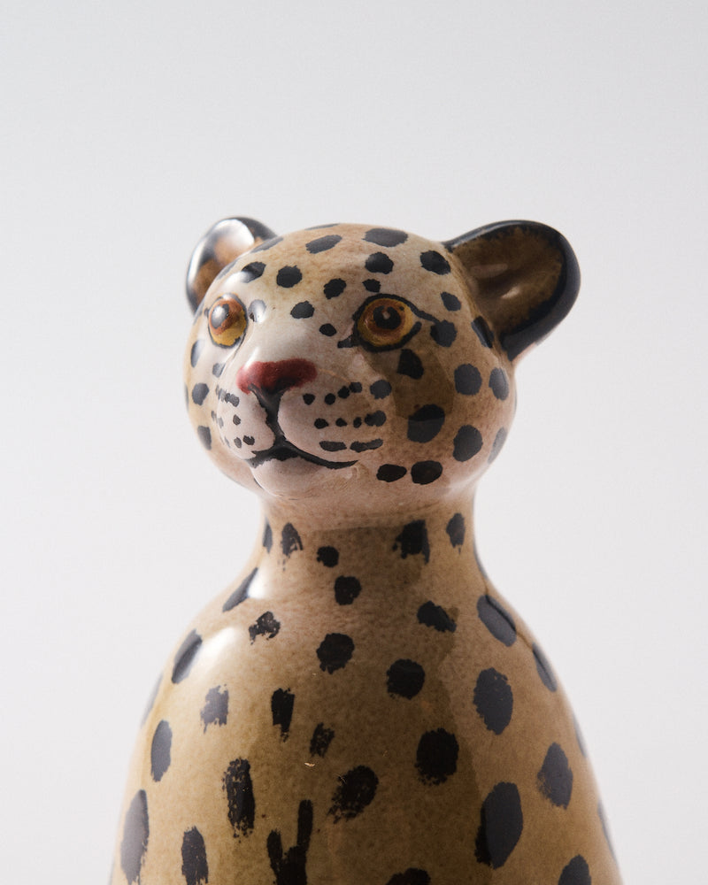 1960s Italian Ceramic Hand Painted Leopard Bell – Rosemary Home