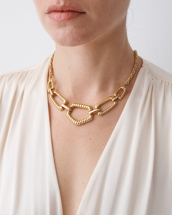 Chunky Gold Rope Necklace