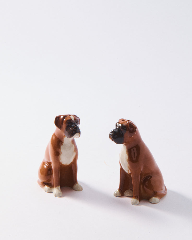 Handmade Ceramic Boxer Salt & Pepper Shakers