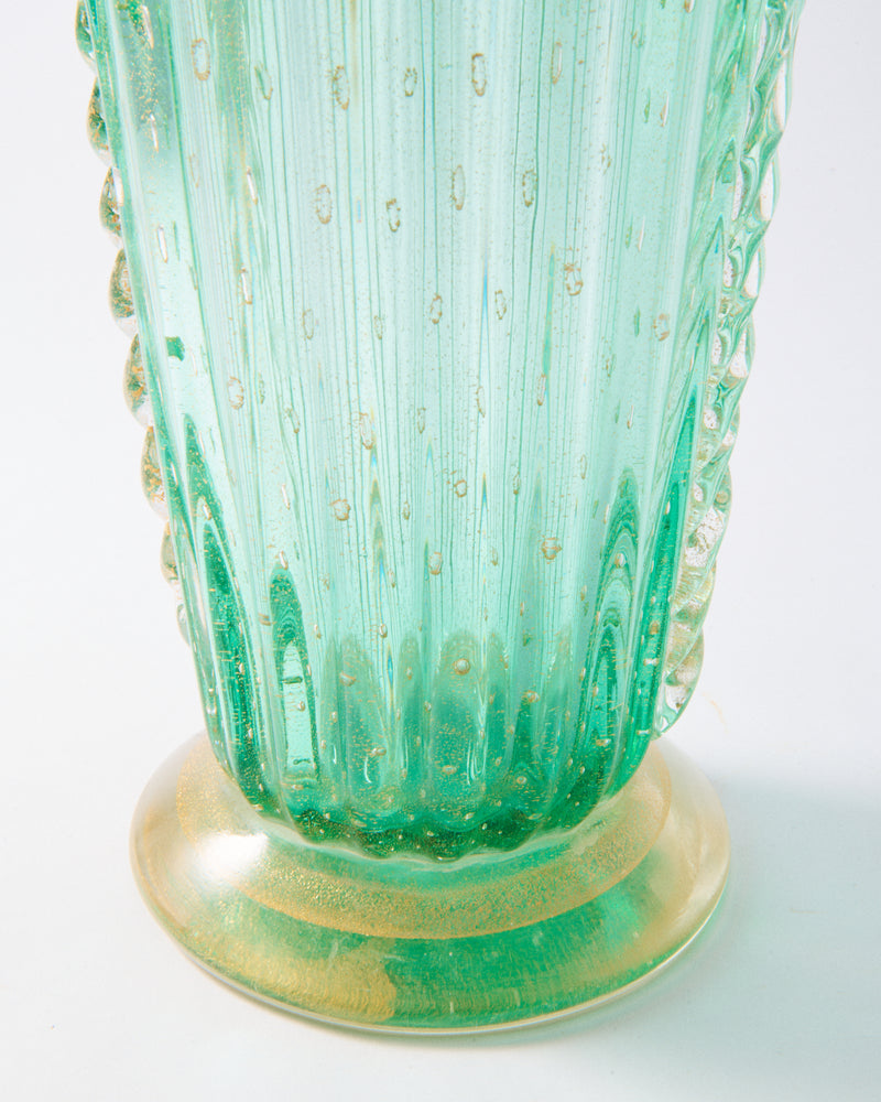 Italian Murano Seafoam Green Vase