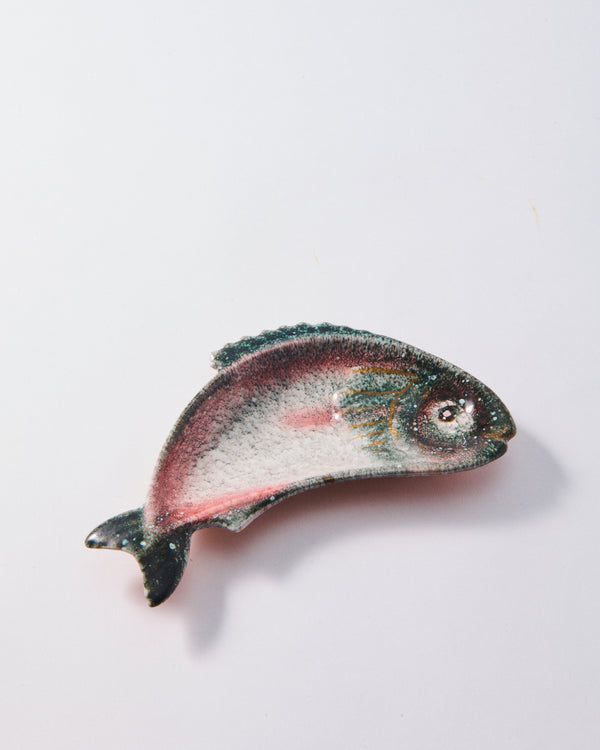 Italian Hand Painted Ceramic Fish Aperitivo Plate