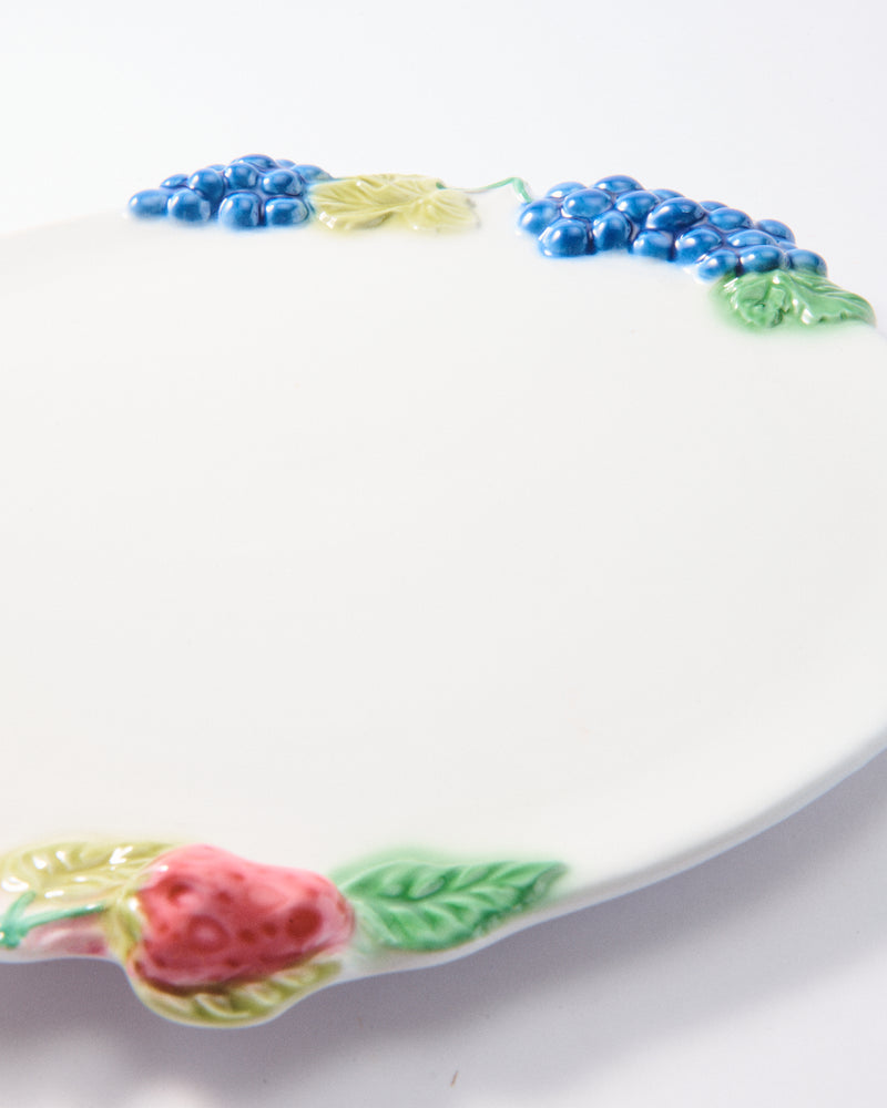 Hand Painted Italian Ceramic Berry Platter