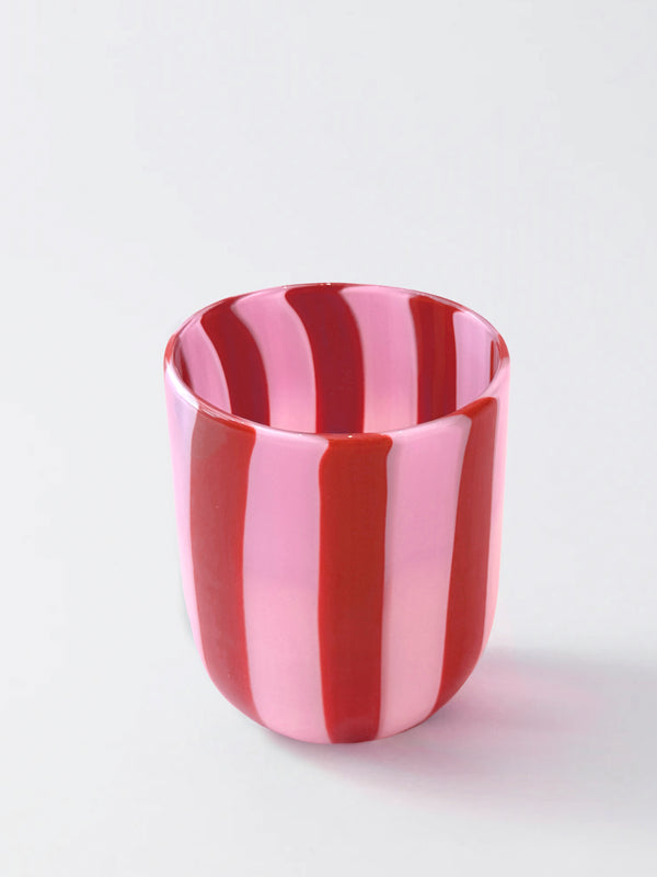Pink & Brick Candy Stripe Tumbler