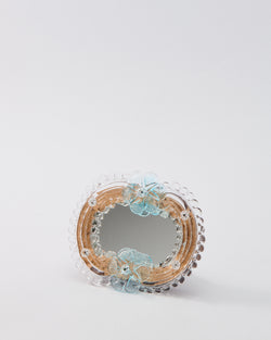 Small Murano Mirror - Blue