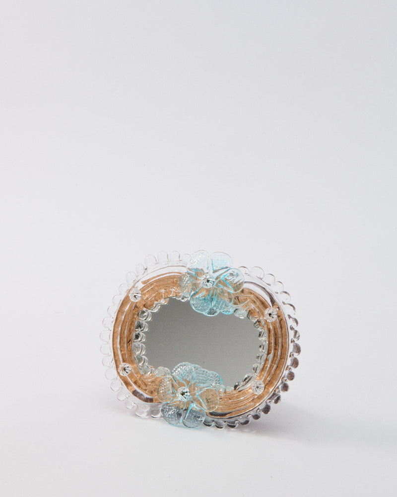 Small Murano Mirror - Blue