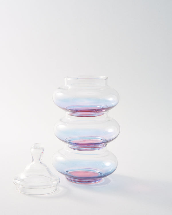 Ombré Glass Stacked Boudoir/Jewelry Tower