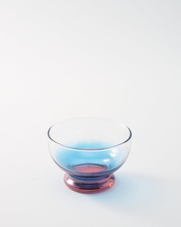 1950s Iridescent Ombré Pink/Blue Dessert Bowl