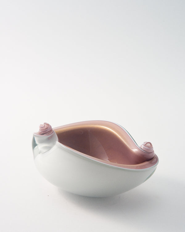 Murano Mocha Lilac/White Scroll Catchall