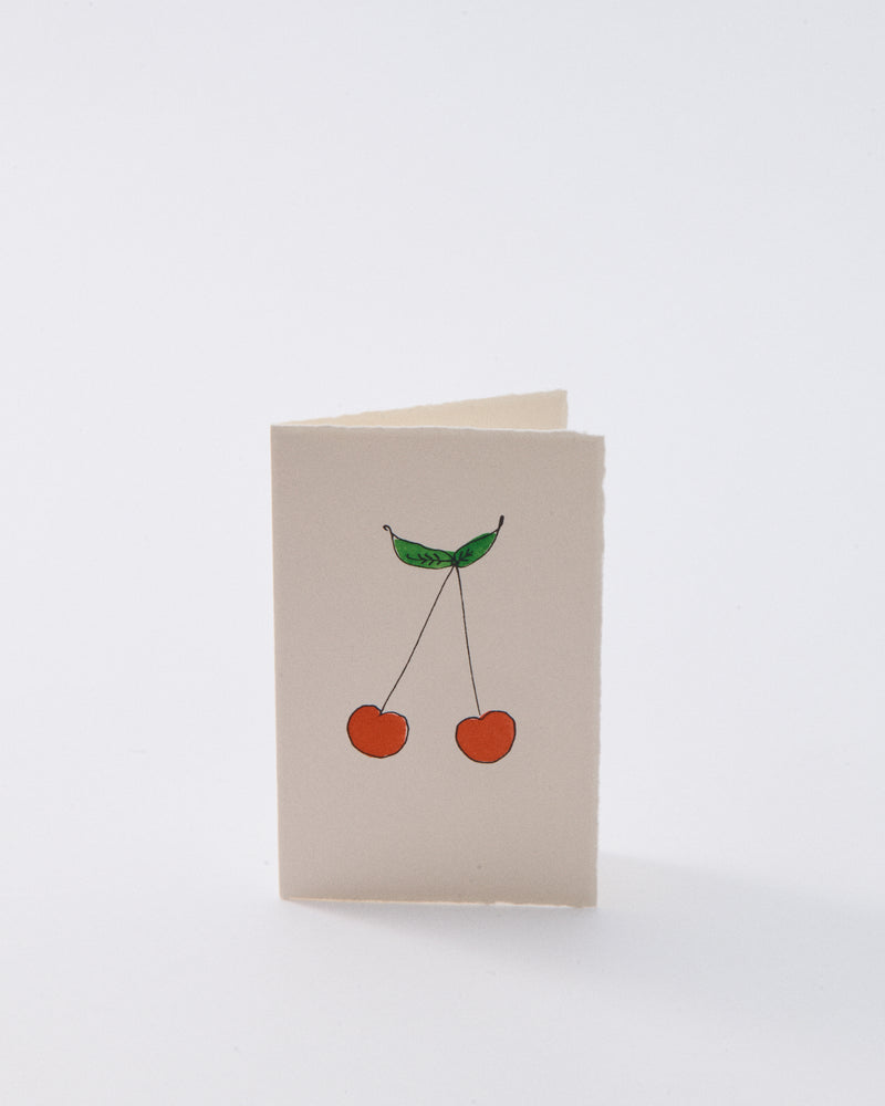 Scribble & Daub Greeting Card - Cherries