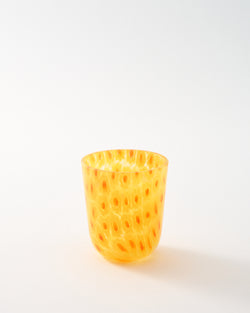 Yellow Millefiori Daisy Cane Votive