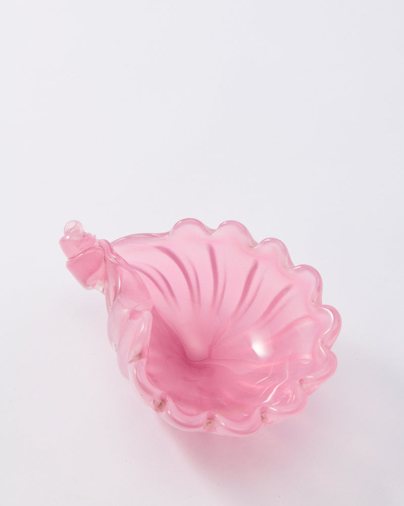 Italian Opalescent Blush Pink Shell Bowl