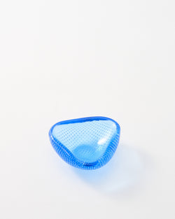 Murano Petite Blue Bubble Glass Dish