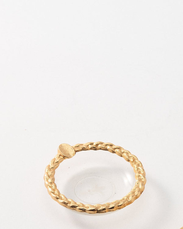 1950s Gold Braided Ashtray & Matchbox Holder