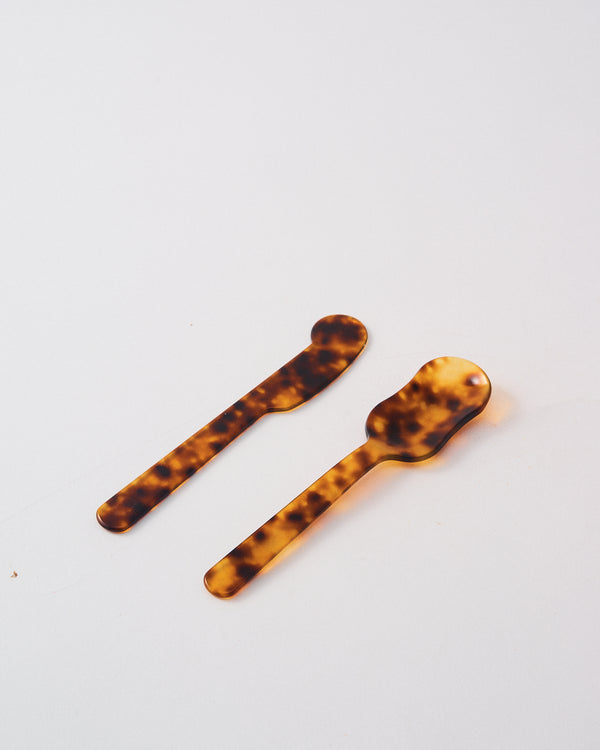 Tortoise Caviar Knife & Spoon