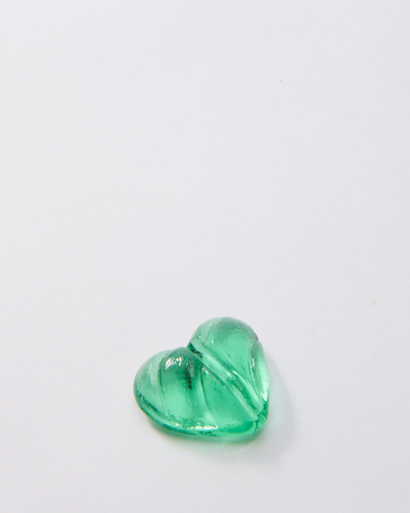 Murano Glass Heart Place Card Holders Set of Six