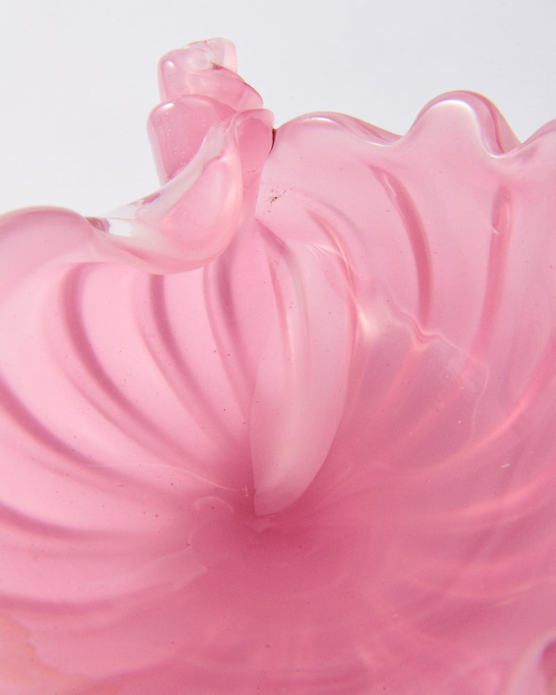 Italian Opalescent Blush Pink Shell Bowl