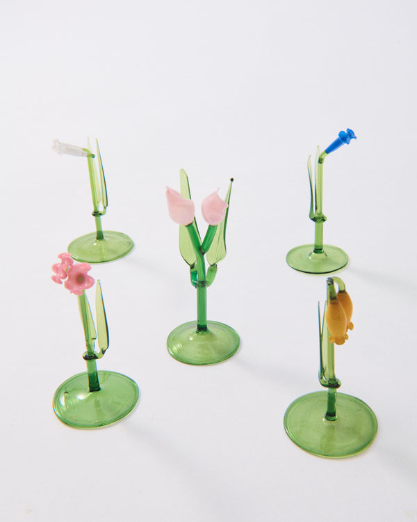 1930s-1940s Floral Place Card Holder Set of Nine