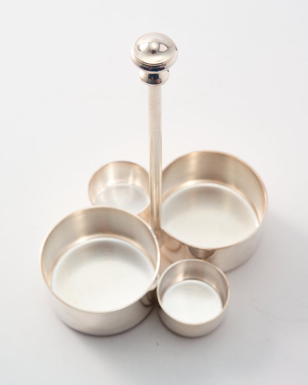 German Polished Steel Aperitivo Server