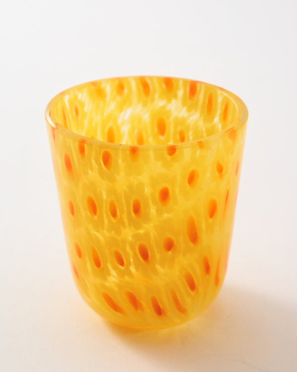 Yellow Millefiori Daisy Cane Votive