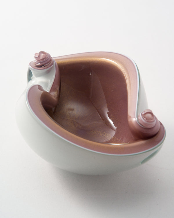 Murano Mocha Lilac/White Scroll Catchall
