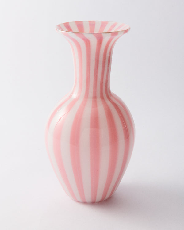 Italian Murano Pink & White Bouquet Vase