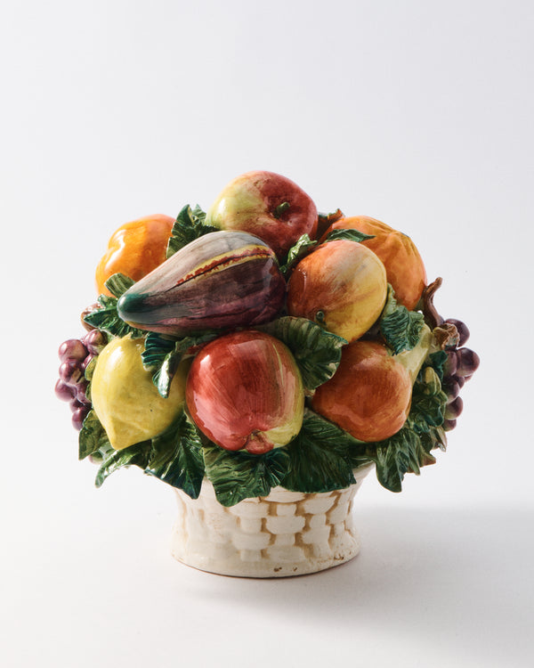 Italian Ceramic Fruit Centerpiece