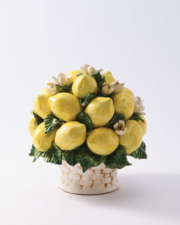 Italian Ceramic Lemon Centerpiece