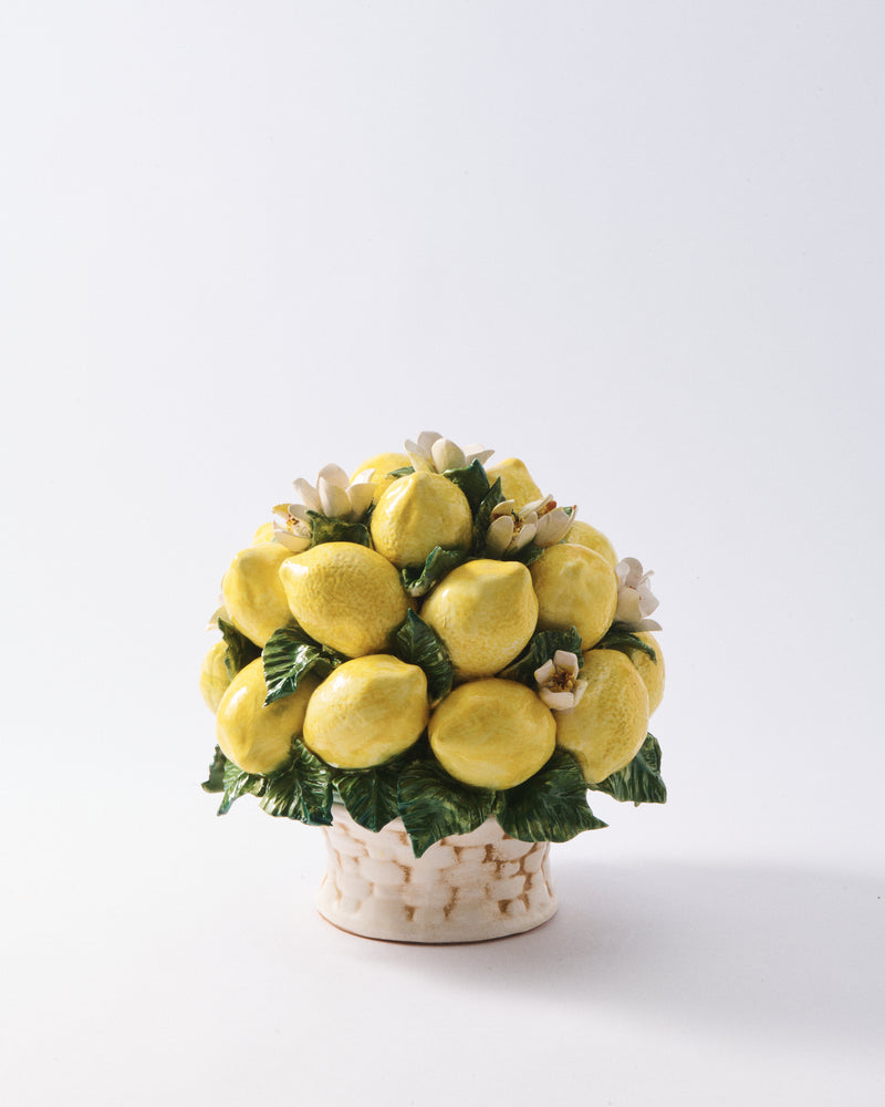 Italian Ceramic Lemon Centerpiece