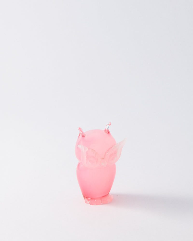 1970s Italian Murano Rose Owl