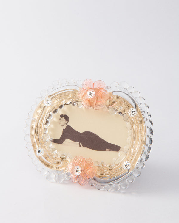 Murano Floral Oval Picture Frame