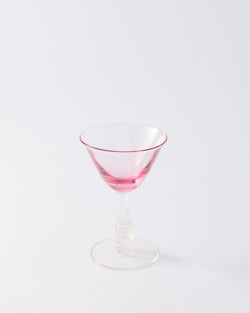 1950s Cerise Pink Aperitif Glass