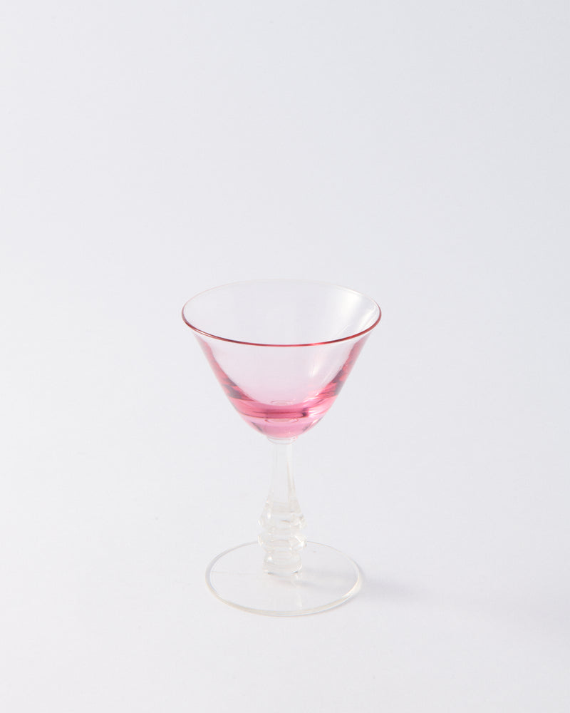 1950s Cerise Pink Aperitif Glass