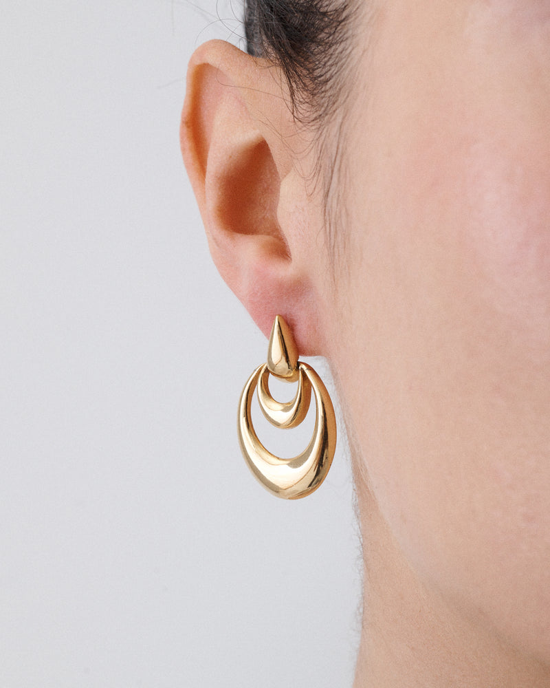 Gold Dangle Drop Earrings