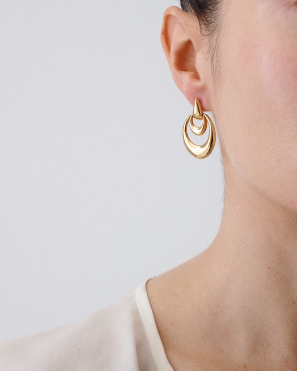 Gold Dangle Drop Earrings
