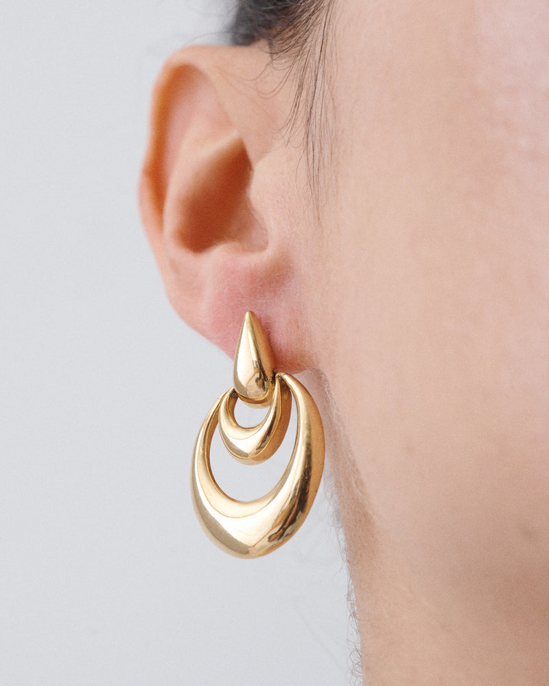 Gold Dangle Drop Earrings