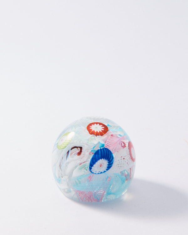1960s Murano Millefiori Paperweight