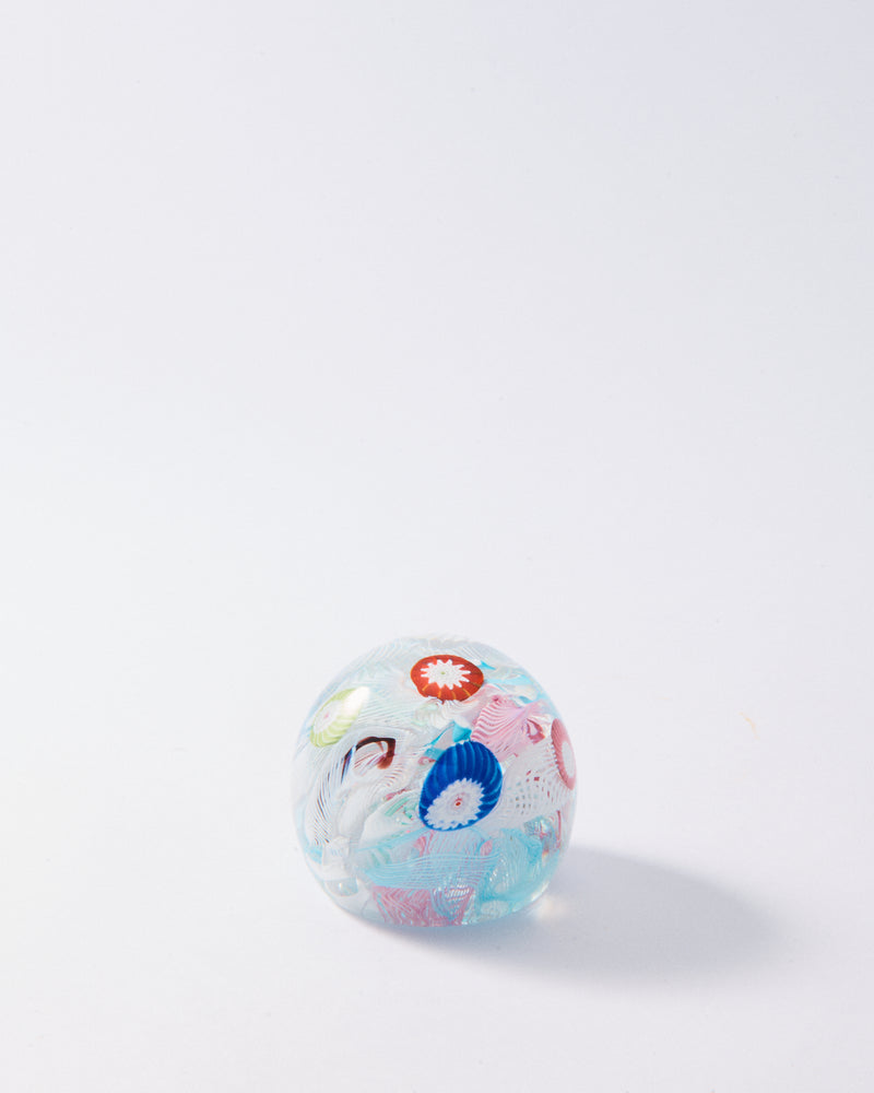 1960s Murano Millefiori Paperweight
