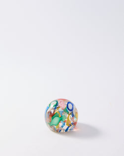 1960s Murano Multicolor Millefiori Paperweight