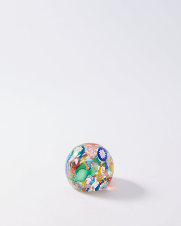 1960s Murano Multicolor Millefiori Paperweight