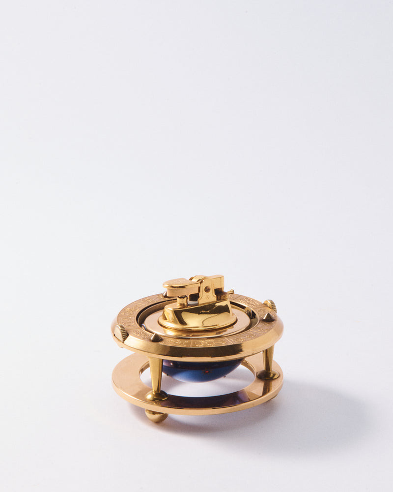 Celestial Blue Zodiac Table Lighter