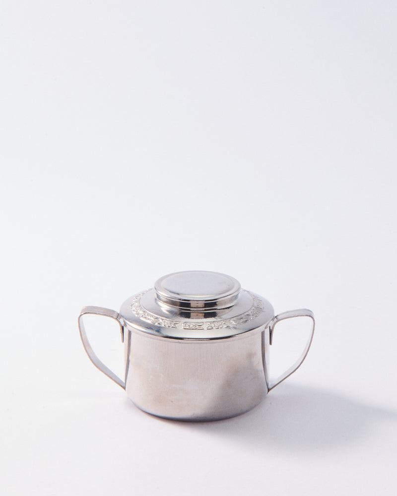 Italian 1960s Stainless Steel Sugar Pot