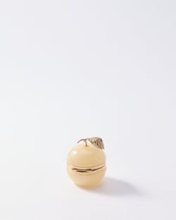 Butter Cream Alabaster Apple Ring Pot