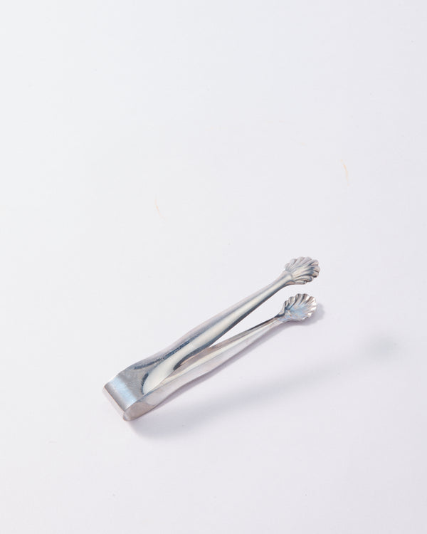 Italian Stainless Steel Petite Shell Ice Tongs