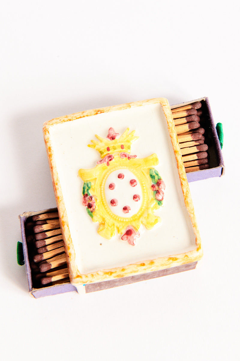 1950s Regal Italian Ceramic Matchbox Holder